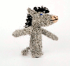 Finger Puppet - DONKEY, Organic Alpaca Wool