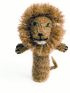 Finger Puppet - LION, Organic Alpaca Wool