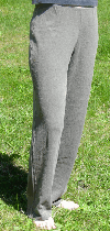 Clay Dyed Hemp/Organic Cotton Blend, Straight Leg Pants