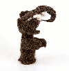 Finger Puppet - ELEPHANT, Organic Alpaca Wool