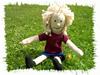Bendy Doll Girl Tatty Bumpkin doing yoga in the Park