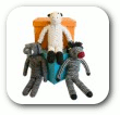 Sof, organic wool, animal pals