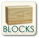 pine wood and bamboo yoga blocks