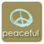 peaceful themed organic tees