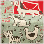 Playful, super soft, pre-washed and eco-friendly throw - kids blanket 7A Barn Animals from Green 3 Apparel