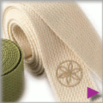 Gaiam 6 feet L Organic Cotton Strap at playtimeyoga.com