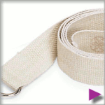 Gaiam Organic Cotton Yoga Strap 8 feet L at playtimeyoga.com