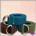 Wai Lana Organic Cotton 6 feet L Yoga Strap at Play Time Yoga