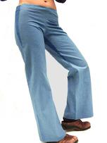Simple Zen Unisex Organic Cotton pants, Smoky Blue by Tdama