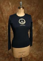 Organic Cotton, "Peaceful", Navy