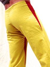 Simple Zen, Organic Cotton/Soy/Spandex Blend, on Mustard by Tdama