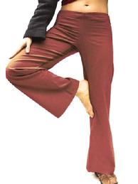 Simple Zen Unisex Organic Cotton pants, Cranberry by Tdama