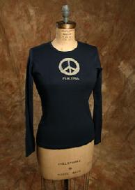 Organic Cotton, "Peaceful", Navy