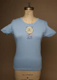 Yoga Chick, Yoga Organic Cotton Tee, Short and Long Sleeve, Blue by Green 3 Apparel