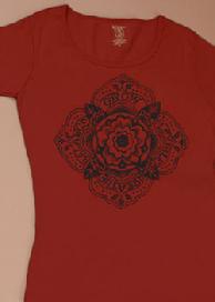 Yoga Stamp, Yoga Organic Cotton Tee, Short Sleeve by Green 3 Apparel