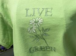 Organic Cotton Tee "Live Green"