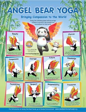 Angel Bear Yoga Poster