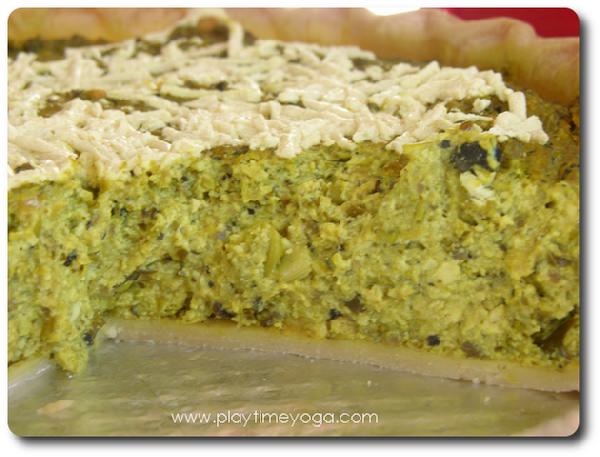 Gluten Free Vegan Quiche playtimeyoga.com