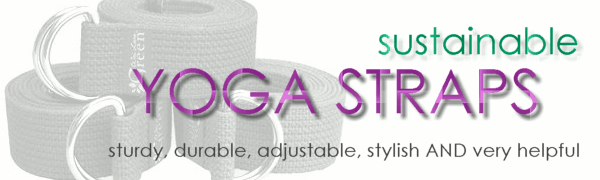 Eco Yoga Straps and Mat Slings at playtimeyoga.com