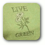Made in USA. Live Green Organic Tee, Color Green, Sale